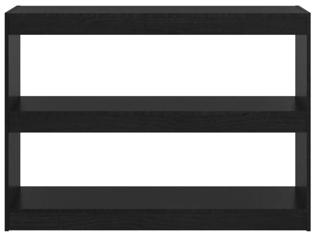 Estante/divisória 100x30x71,5 cm madeira de pinho preto