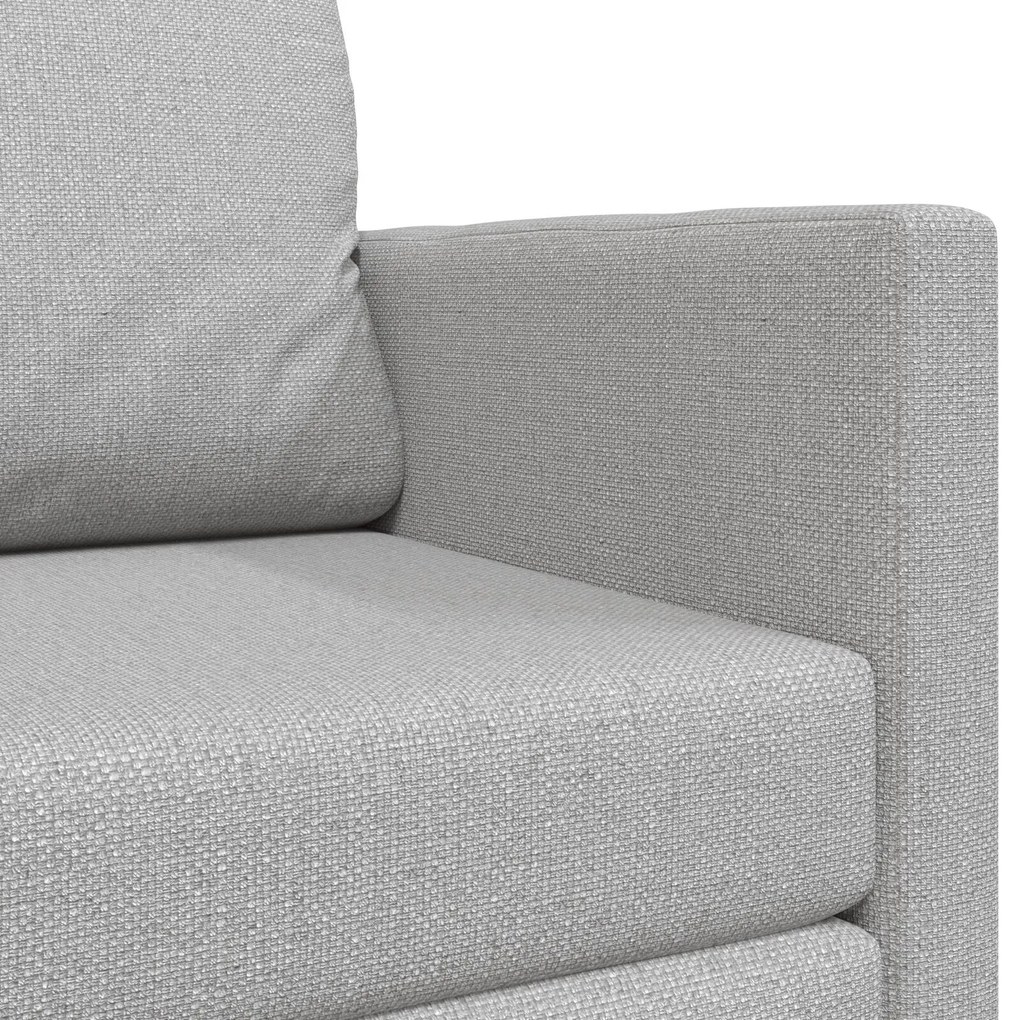 Sofá Cama de Chão 2-em-1 Cinzento-claro 124x71x78 cm Tecido