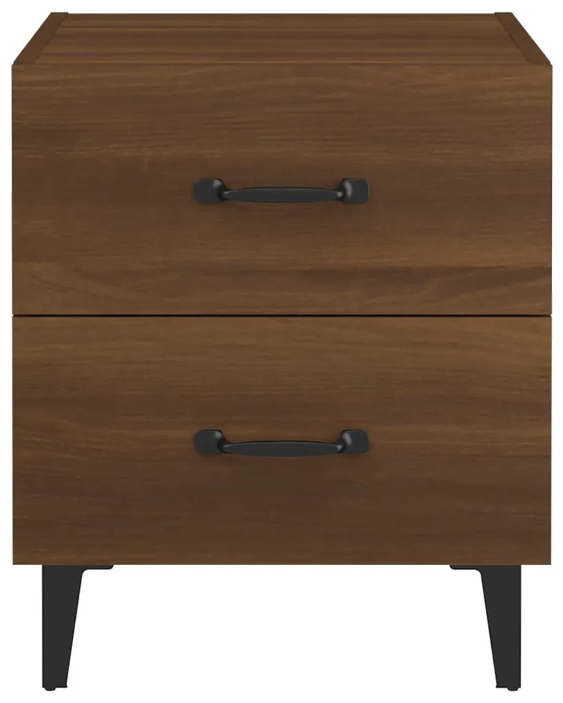 Mesa de cabeceira 40x35x47,5 cm cor carvalho castanho