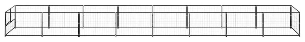 Canil para cães 8 m² aço preto