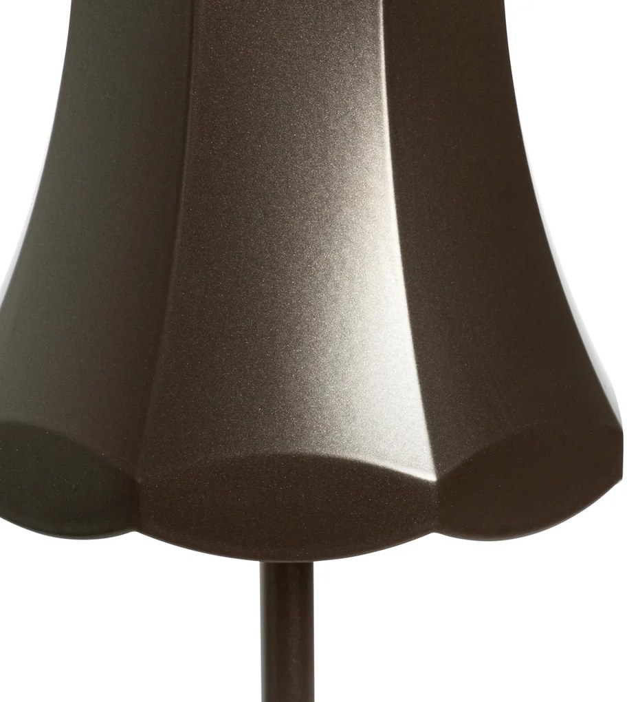 LED Candeeiro de mesa retro bronze escuro recarregável IP44 - Granny Retro