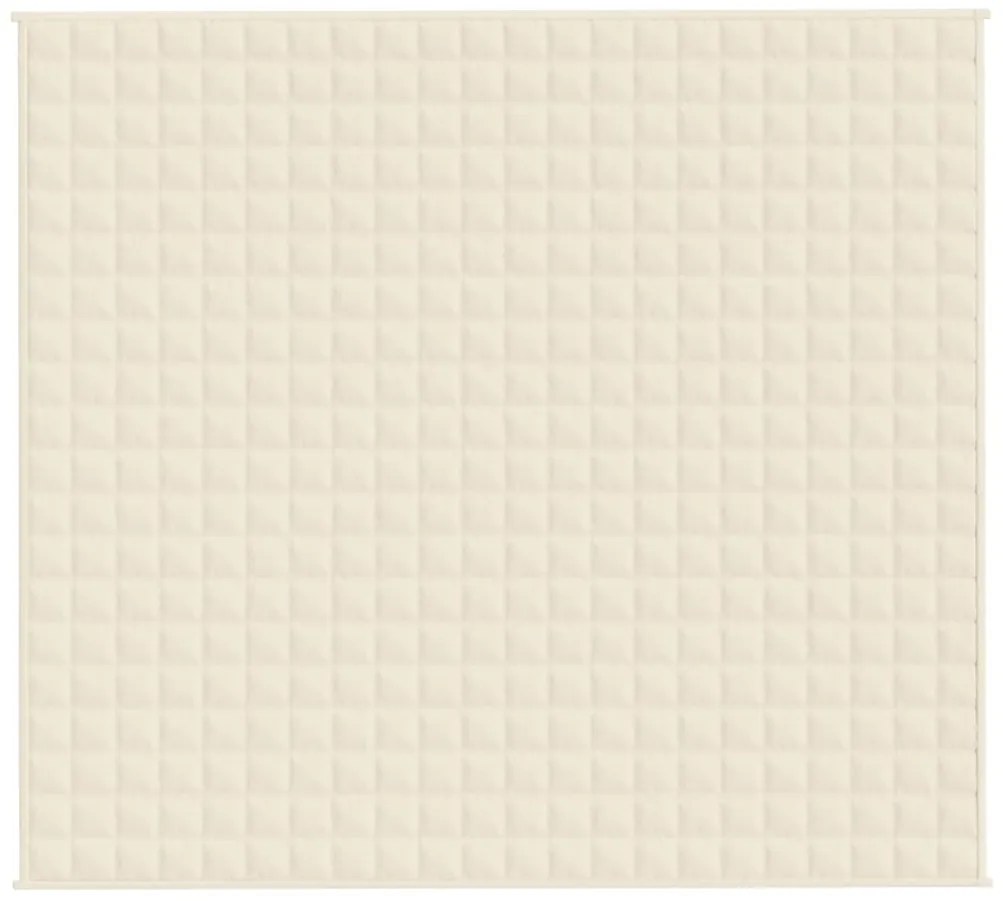 Manta pesada 13 kg 200x220 cm tecido creme-claro