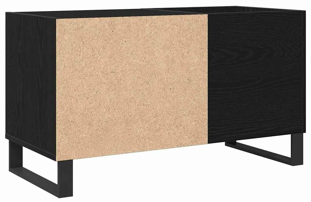 Armário de Registo vidaXL Carvalho Preto 84,5x38x48 cm Madeira Ingenie