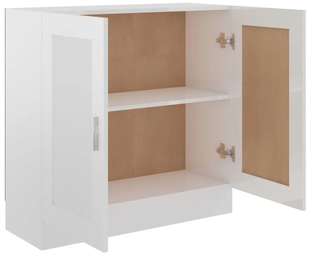 Estante 82,5x30,5x80 cm derivados de madeira branco brilhante