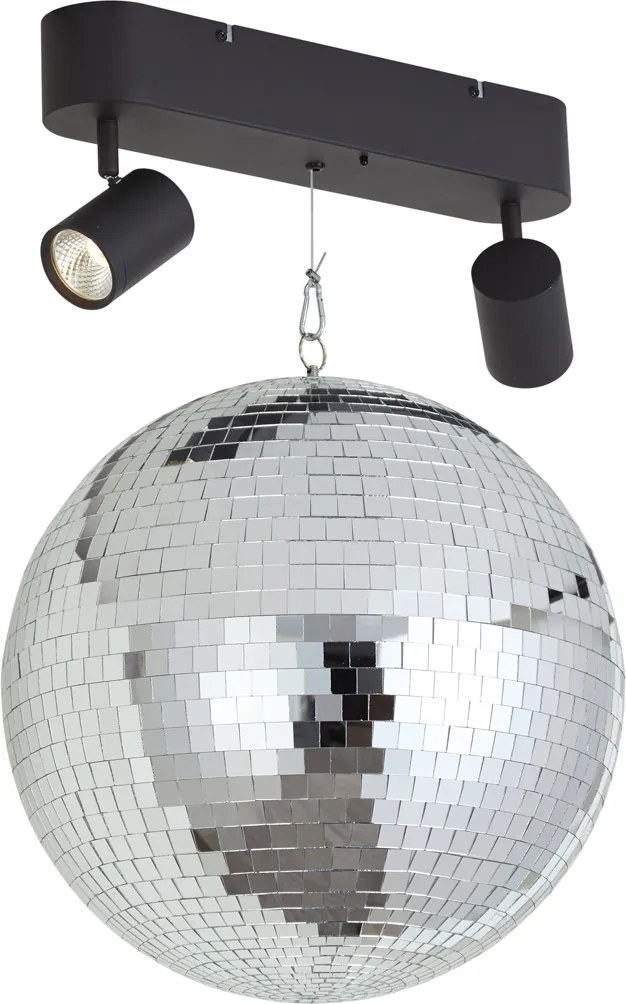 Candeeiro Suspenso Retro Bola de Discoteca Incl. LED 2 Luzes com Controlo Remoto - Discoball