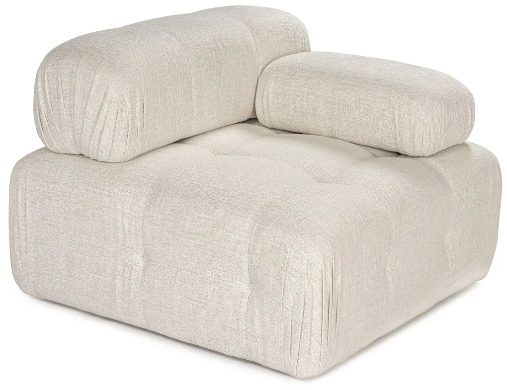 Sofá de 1 Lugar Doblo – Creme – 100x100x80 cm