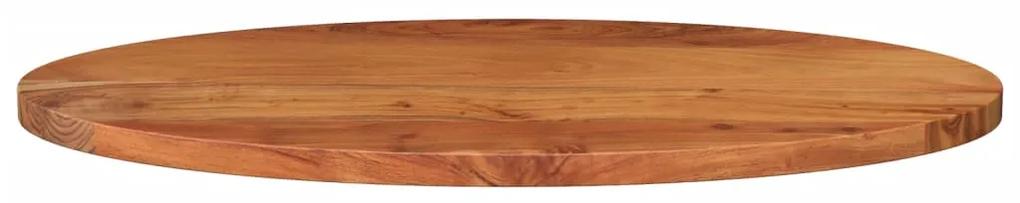 Tampo de mesa oval 80x40x3,8 cm madeira de acácia maciça