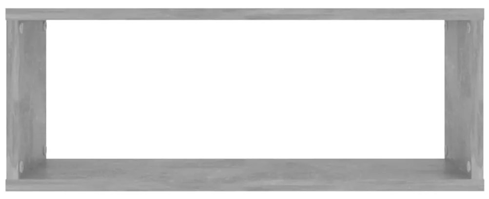 Prateleiras parede forma de cubo 6pcs 60x15x23 cm cinza cimento