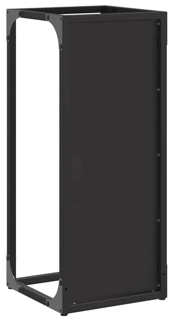 Suporte para lenha 25x25x60 cm aço laminado a frio preto