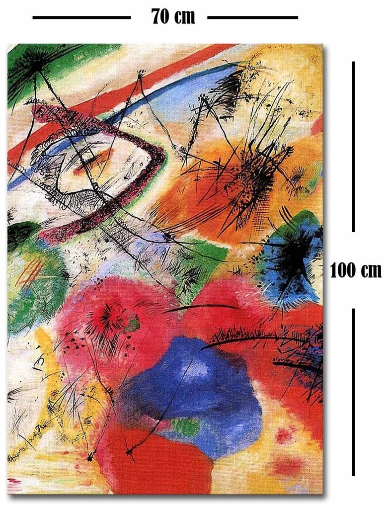 Pintura Decorativa em Tela 70100FAMOUSART-065 – Multicolor – 70 x 100