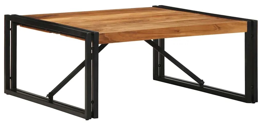 Mesa de centro 80x80x35 cm madeira de acácia maciça