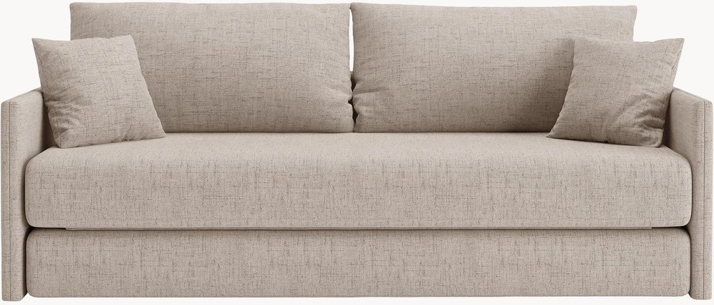 Sofá-cama em chenille Shannon (3 lugares), L 209 cm