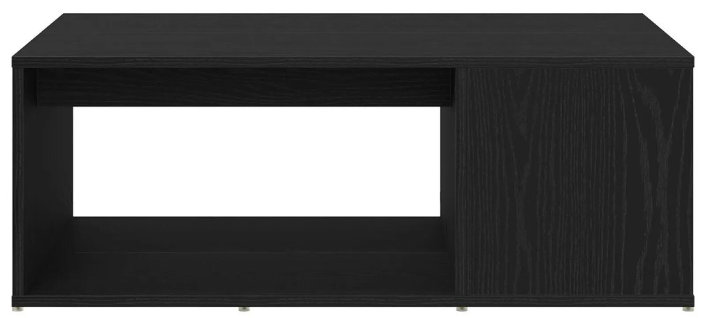 Mesa de Centro Carvalho Preto 90x67x33 cm Madeira de Engenharia