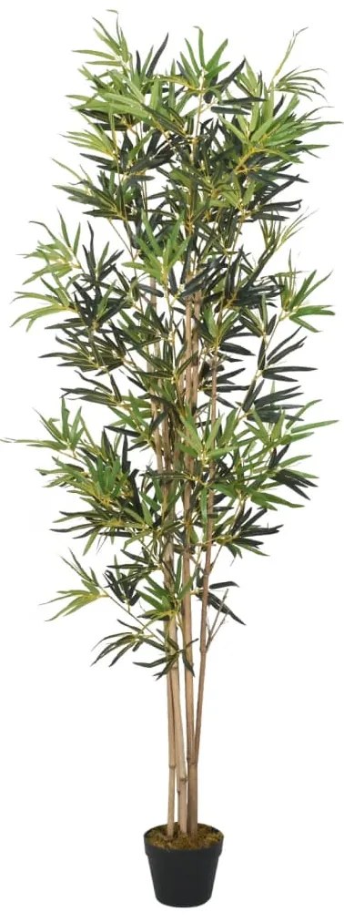 358958 vidaXL Árvore de bambu artificial 368 folhas 80 cm verde