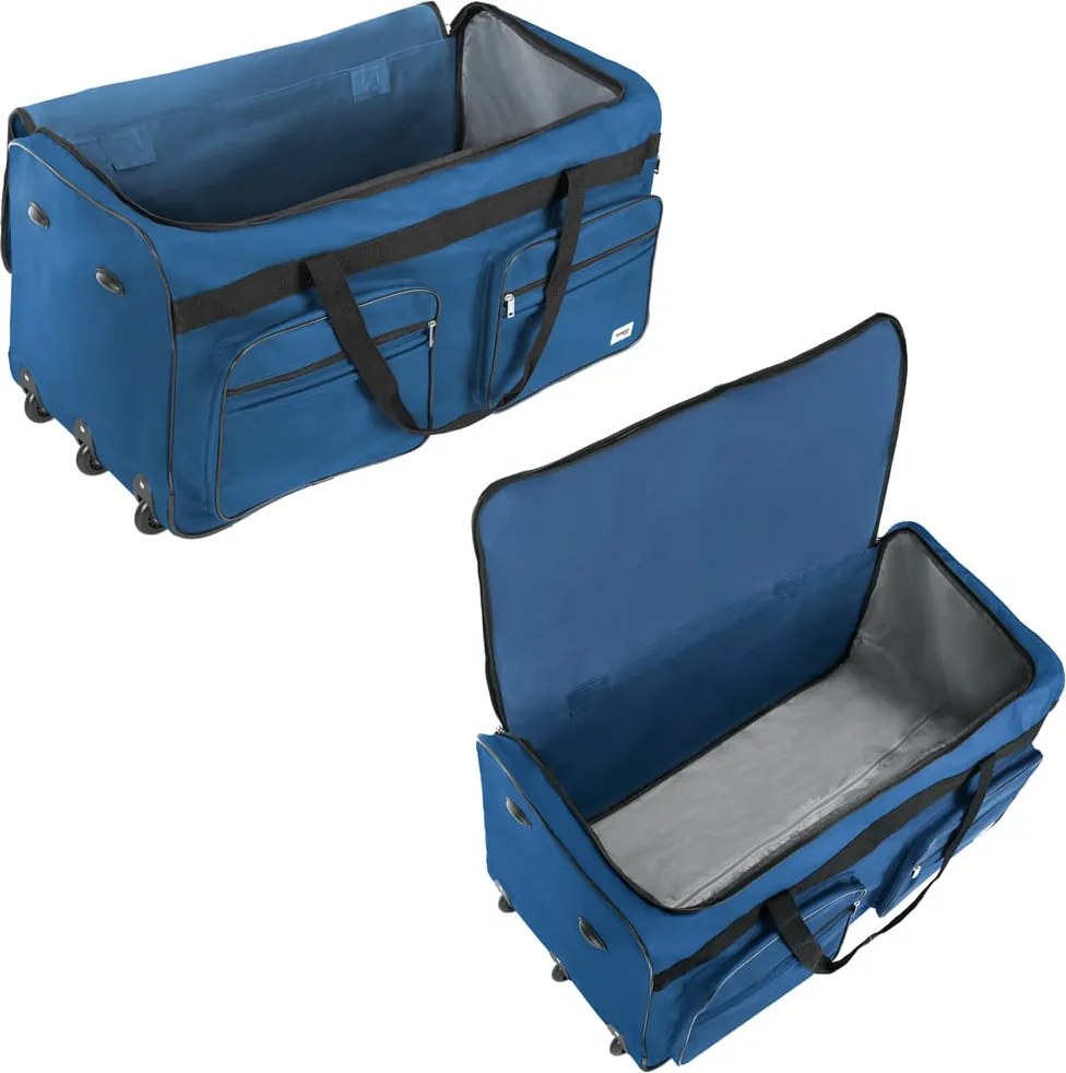 Saco de viagem com rodas XXL 160L  85 x 43 x 44 cm azul