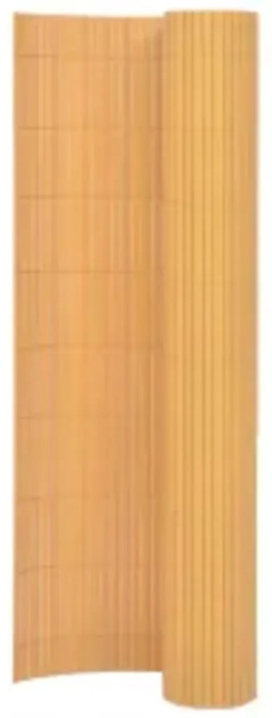 vidaXL Cerca de jardim dupla face 110x500 cm amarelo