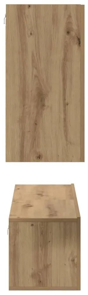 Conjunto de móvel de TV com prateleira 4 pcs carvalho artisiano