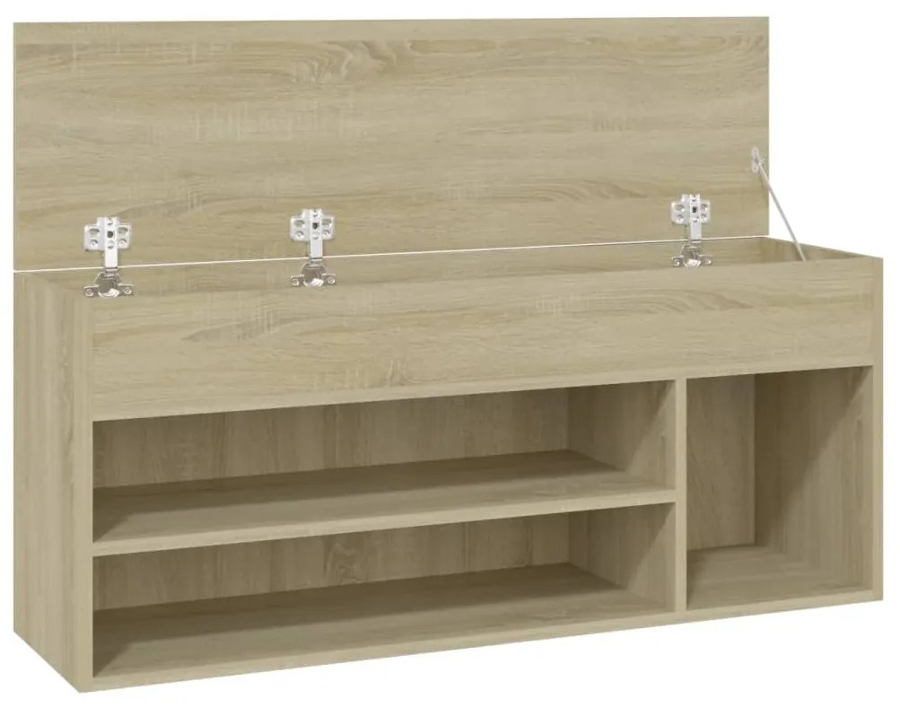 Banco sapateira 105x30x45 cm derivados madeira carvalho sonoma
