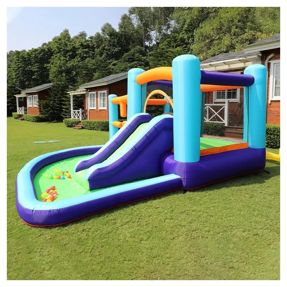 Castelo insuflável para crianças Mountain Multicolorido (inclui ventilador)
