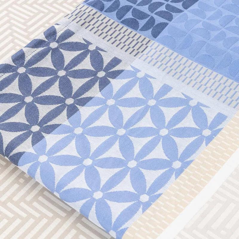 Toalhas de mesa anti nódoas 100% algodão - DESIRÉE da Fateba: Azul 1 Toalha de mesa 150x150 cm