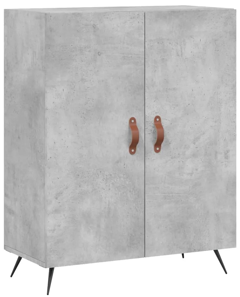 Armário alto 69,5x34x180 cm derivados de madeira cinza cimento