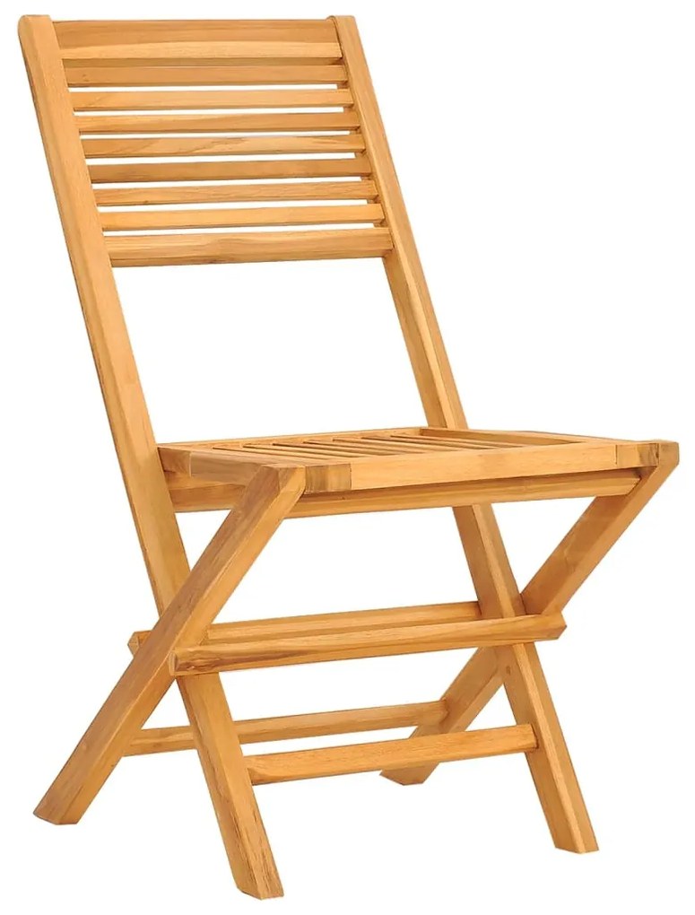 5 pcs conjunto de jantar p/ jardim madeira de teca maciça