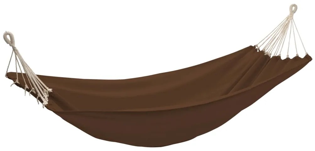 40358 vidaXL Rede de dormir dobrável 2 pessoas 360x150 cm castanho