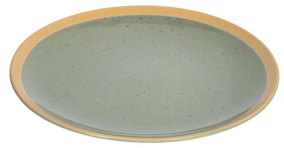 Kave Home - Prato de sobremesa Tilia de cerâmica verde-escuro