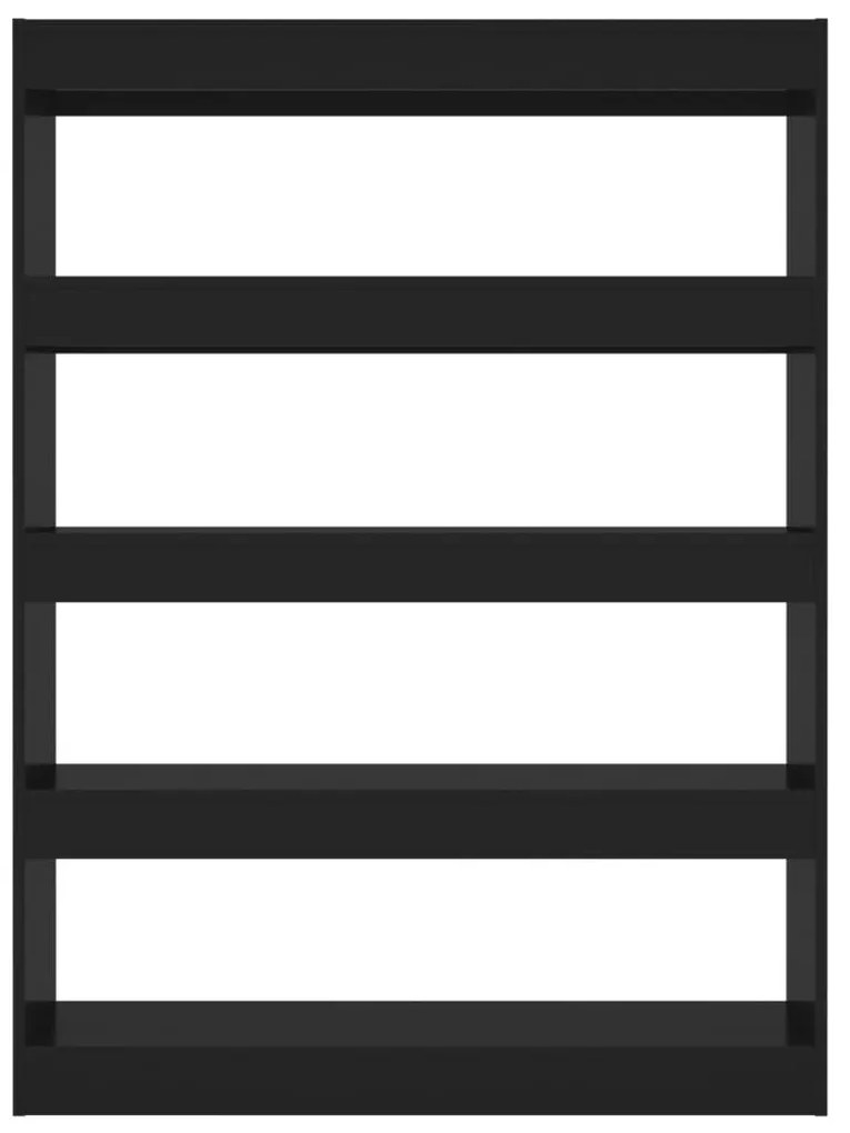 Estante/divisória 100x30x135 cm preto