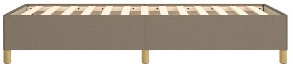 Estrutura de cama sem colchão 80x200 cm tecido cinzento