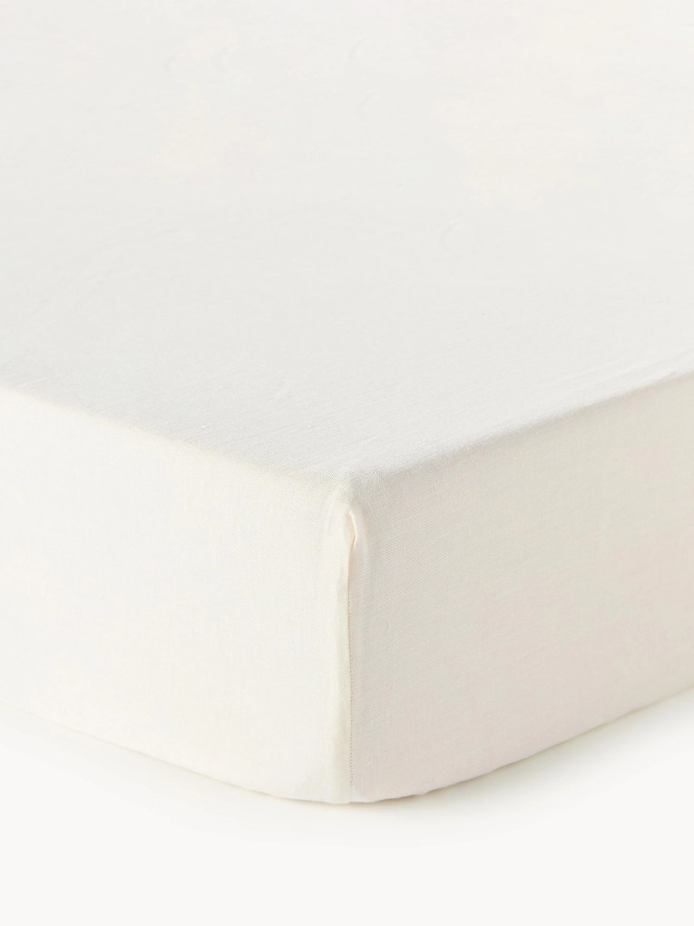 Lençol em linho com elástico para topper Linna