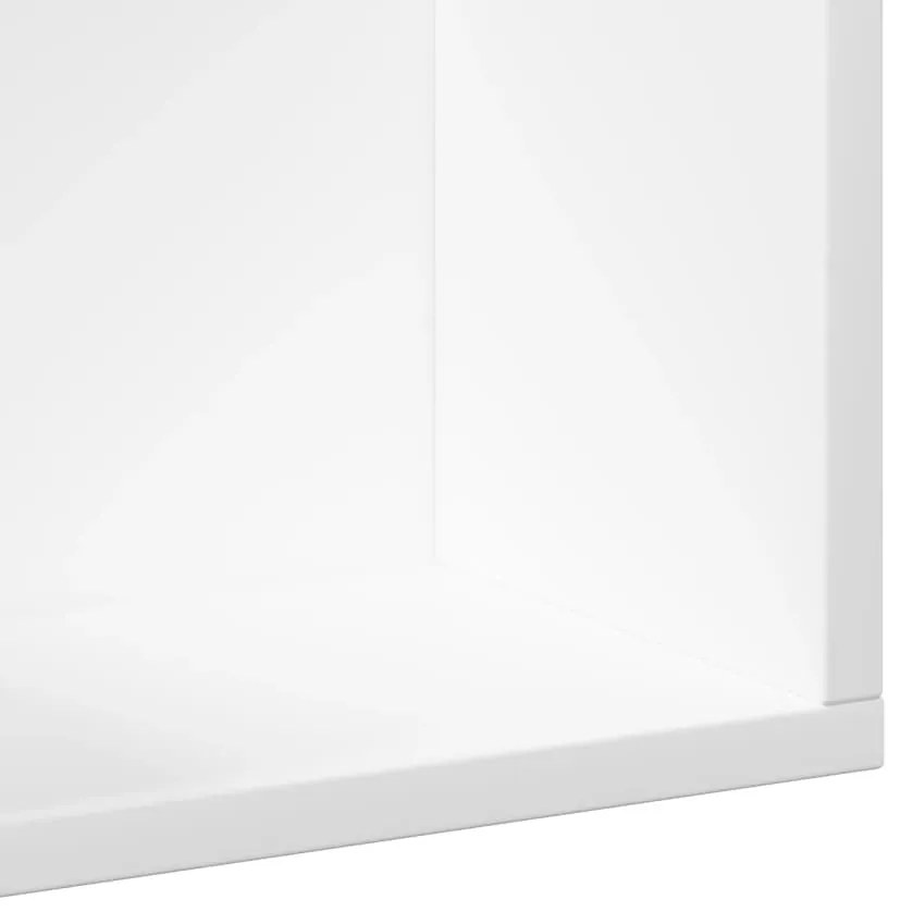 Armários de parede 2 pcs 75x18x16,5 cm derivados madeira branco