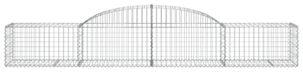 Cestos gabião arqueados 12pcs 300x50x40/60 cm ferro galvanizado