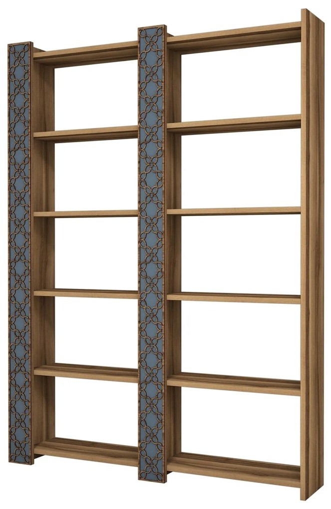 Estante City – Nogueira – 124,6 x 170 x 24,2 cm