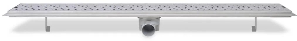 Dreno de chuveiro linear 2pcs bolhas 1030x140 mm aço inoxidável