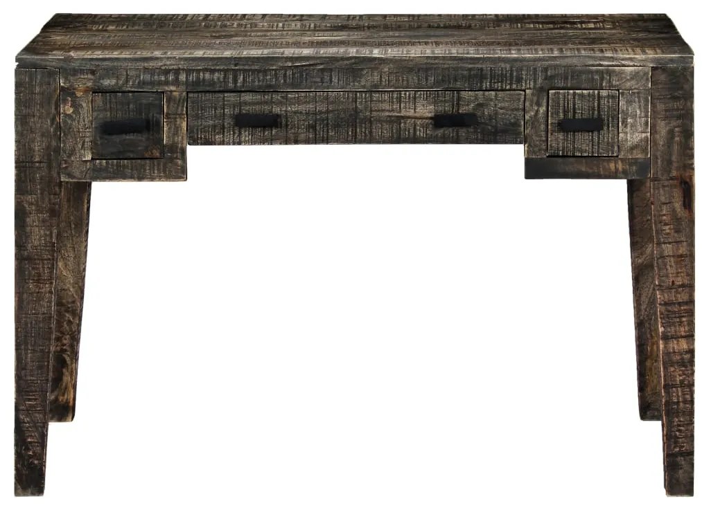 Secretária 110x50x75 cm madeira de mangueira maciça preto
