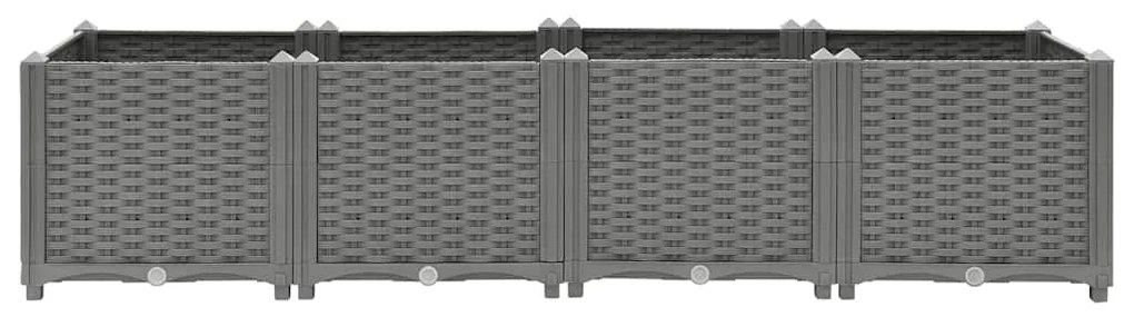 Canteiro elevado 160x40x38 cm polipropileno
