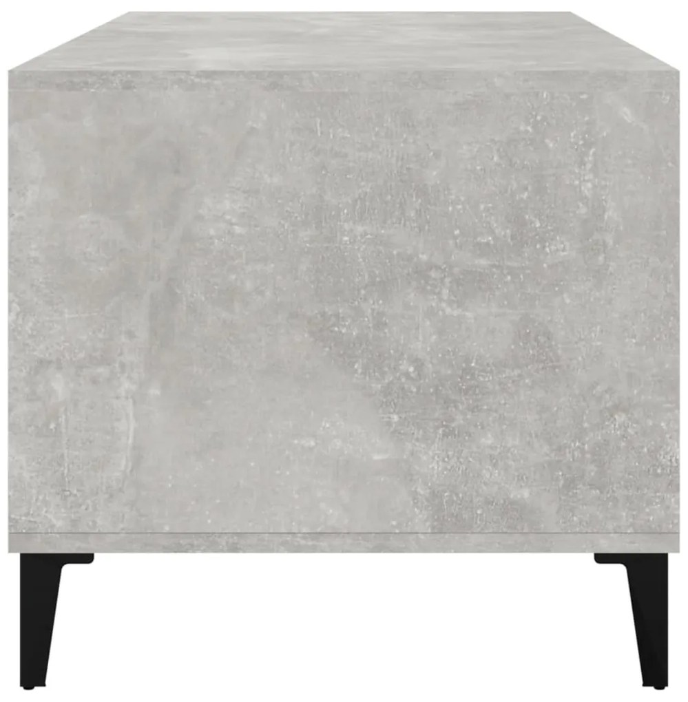 Mesa de centro 90x49x45 derivados de madeira cinzento cimento