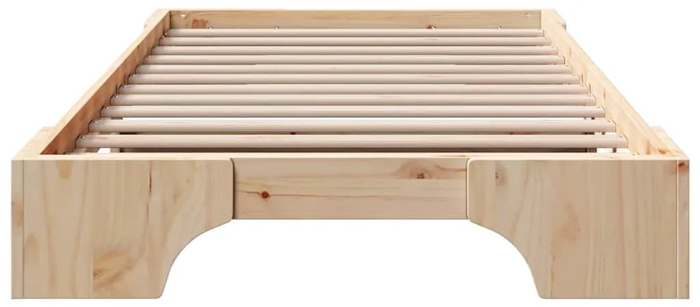 Cama 90x200 cm em Madeira de Pinheiro Maciça