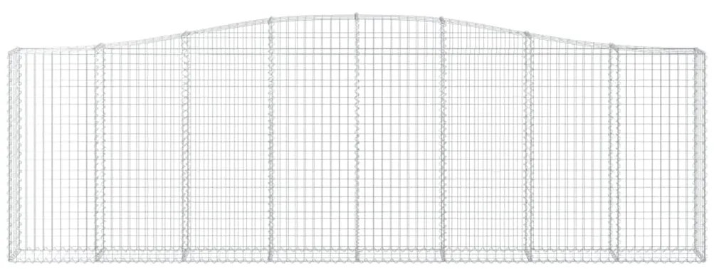 Cestos gabião arqueados 2pcs 400x30x120/140cm ferro galvanizado