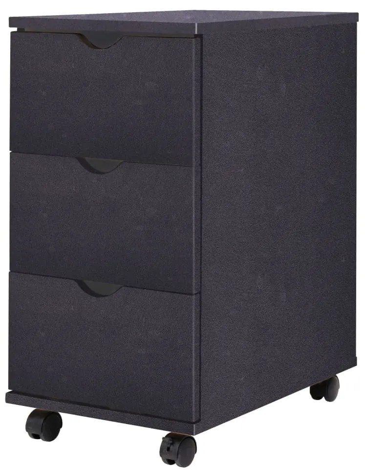 Unidade de gavetas 33x45x60 cm preto