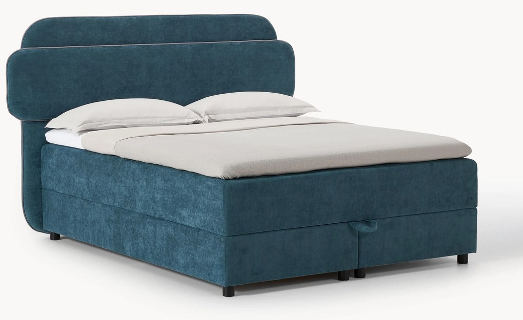 Cama boxspring com arrumação Enrica