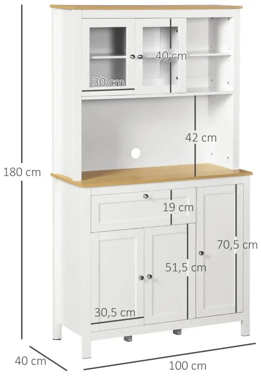 Armário Alto de Cozinha Luces - Design Contemporaneo