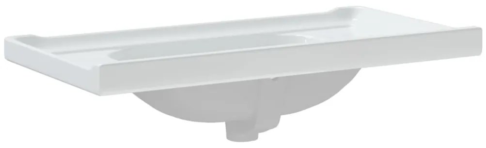 Lavatório casa de banho retangular 91,5x48x23cm cerâmica branco