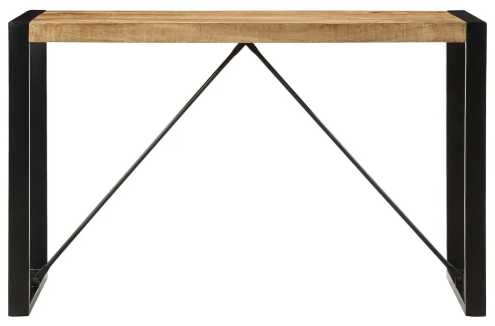 Mesa de jantar 120x55x76 cm madeira de mangueira maciça áspera