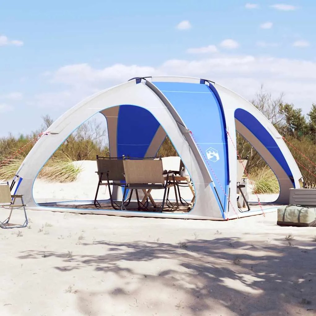 Tenda de festas impermeável azul ciano