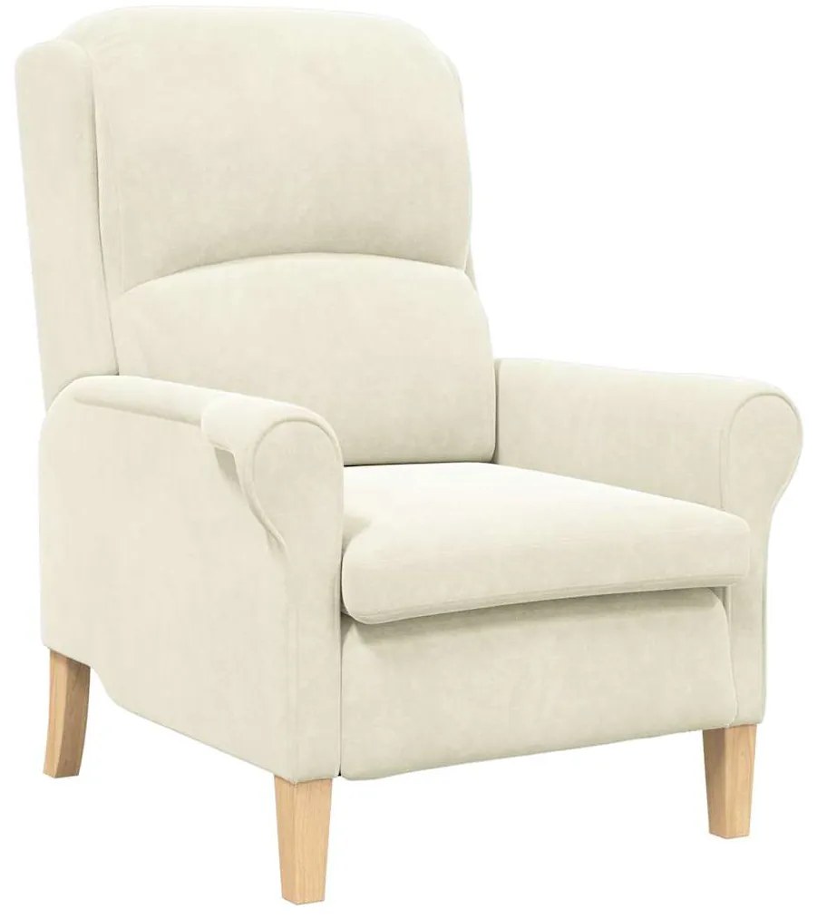Poltrona Creme Creme Poltrona de tamanho padrão