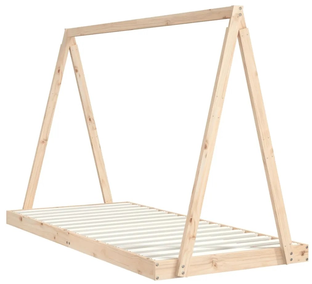 Estrutura de cama infantil 90x200 cm pinho maciço