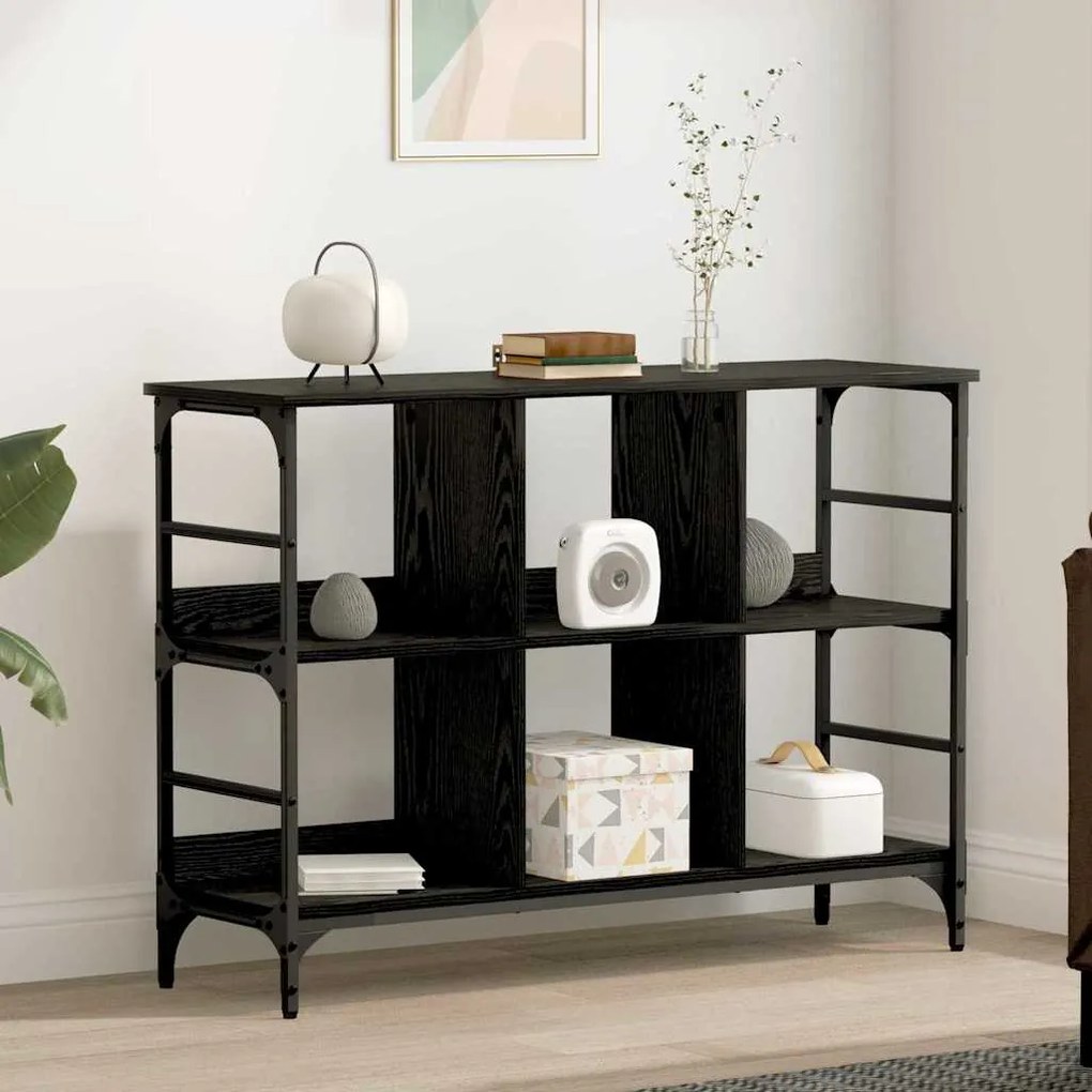 vidaXL Buffet Preto 102 x 32 x 73.5 cm Madeira processada