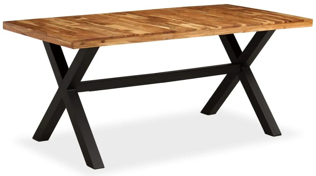 Mesa de jantar madeira maciça de mangueira e acácia 180x90x76cm